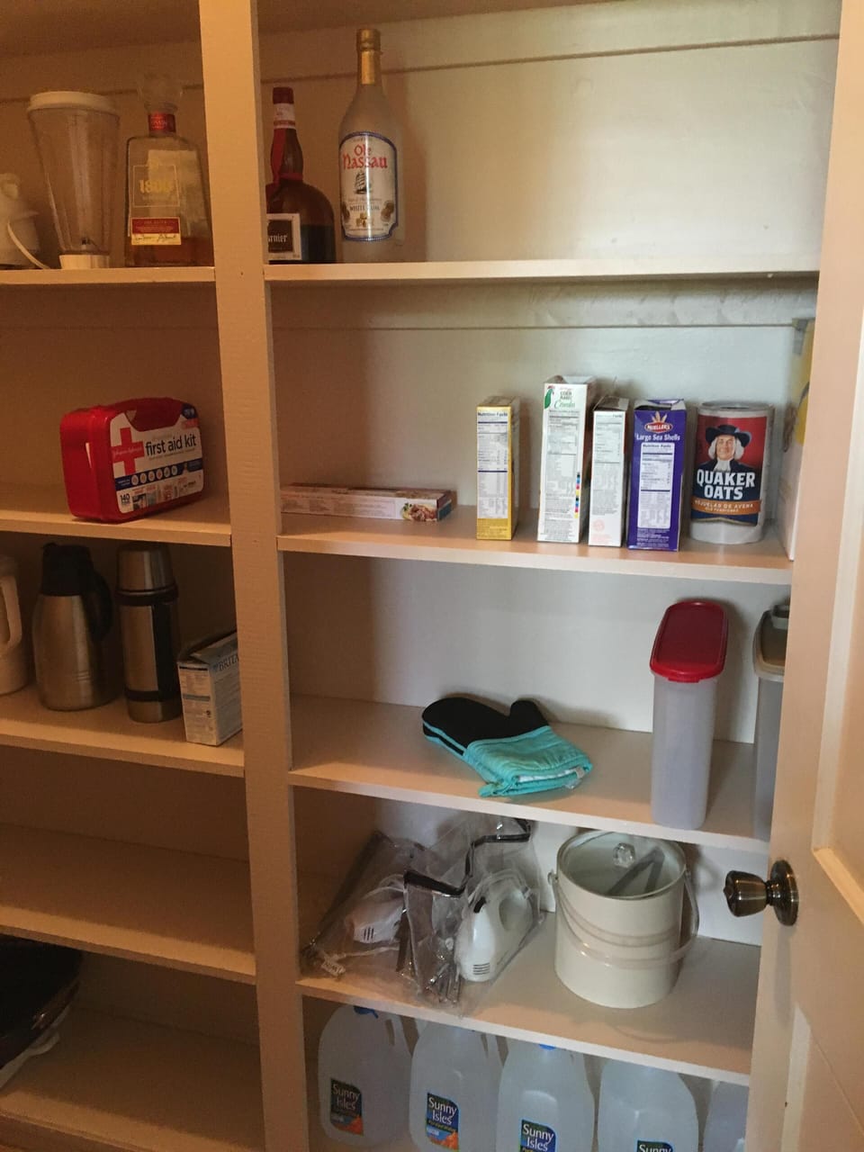 Large walk in community pantry.