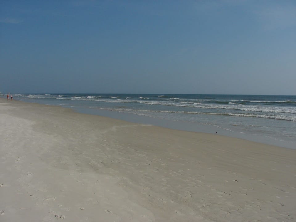 Beach and ocean across the street from condo