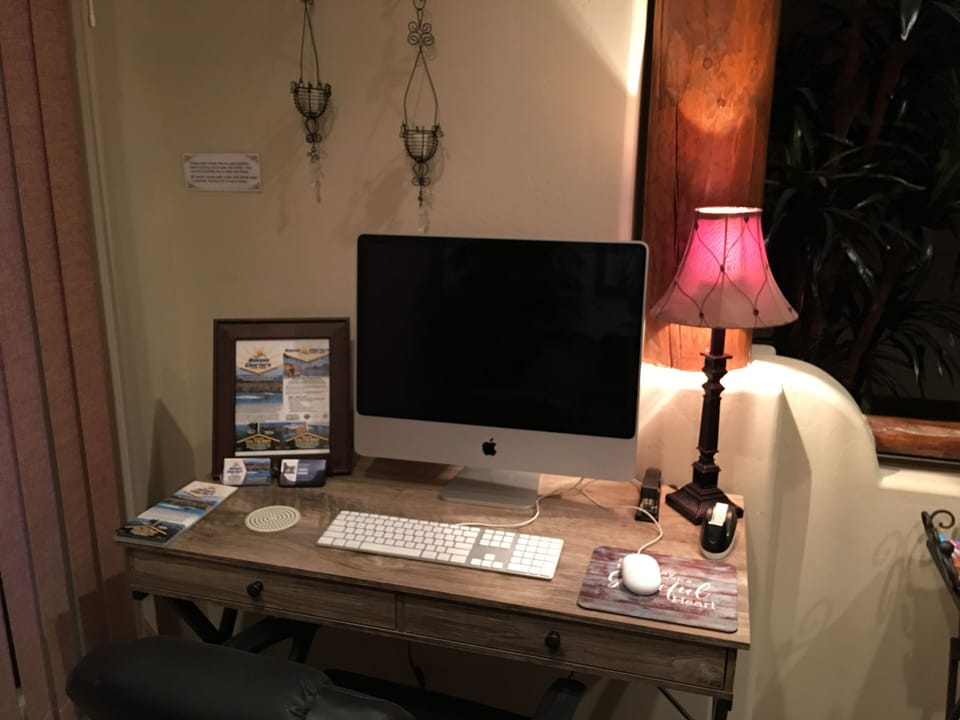 Office desk area