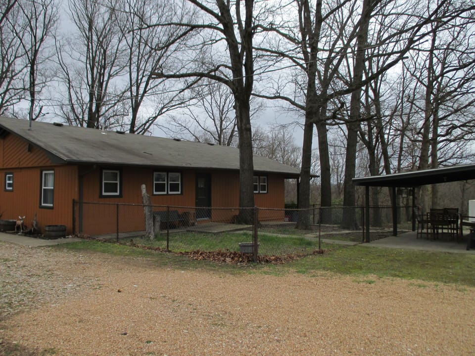 Chain link fenced back yard is perfect for 2 pets or children.