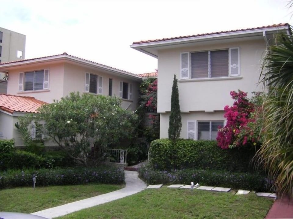 Front of villa
