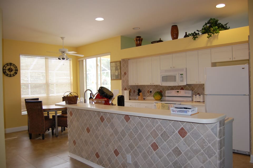 Kitchen view from family room.