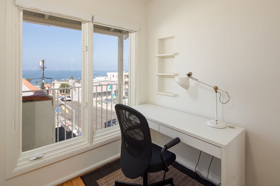 Great work station with an ocean view.