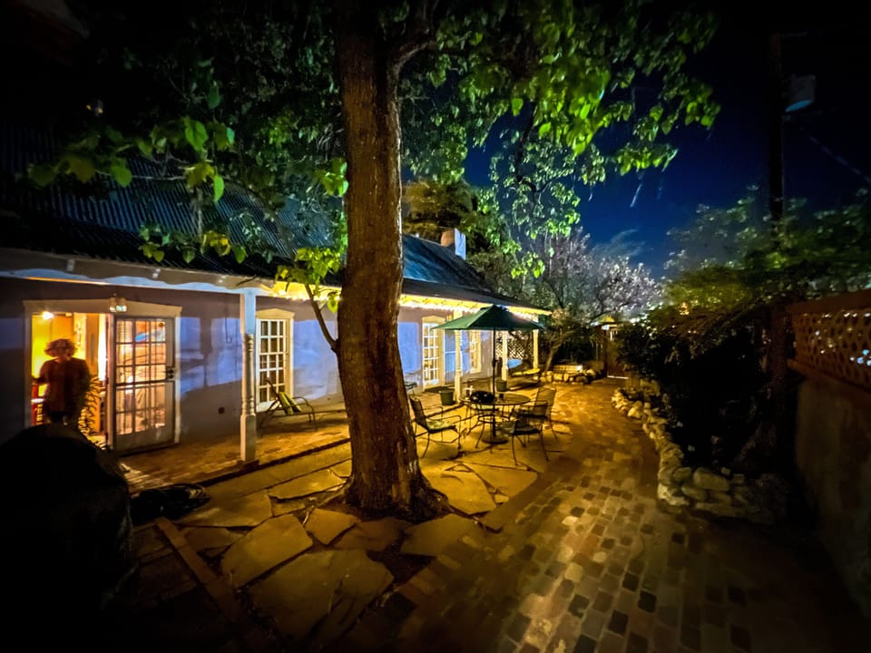 Night time at Casa Azul.