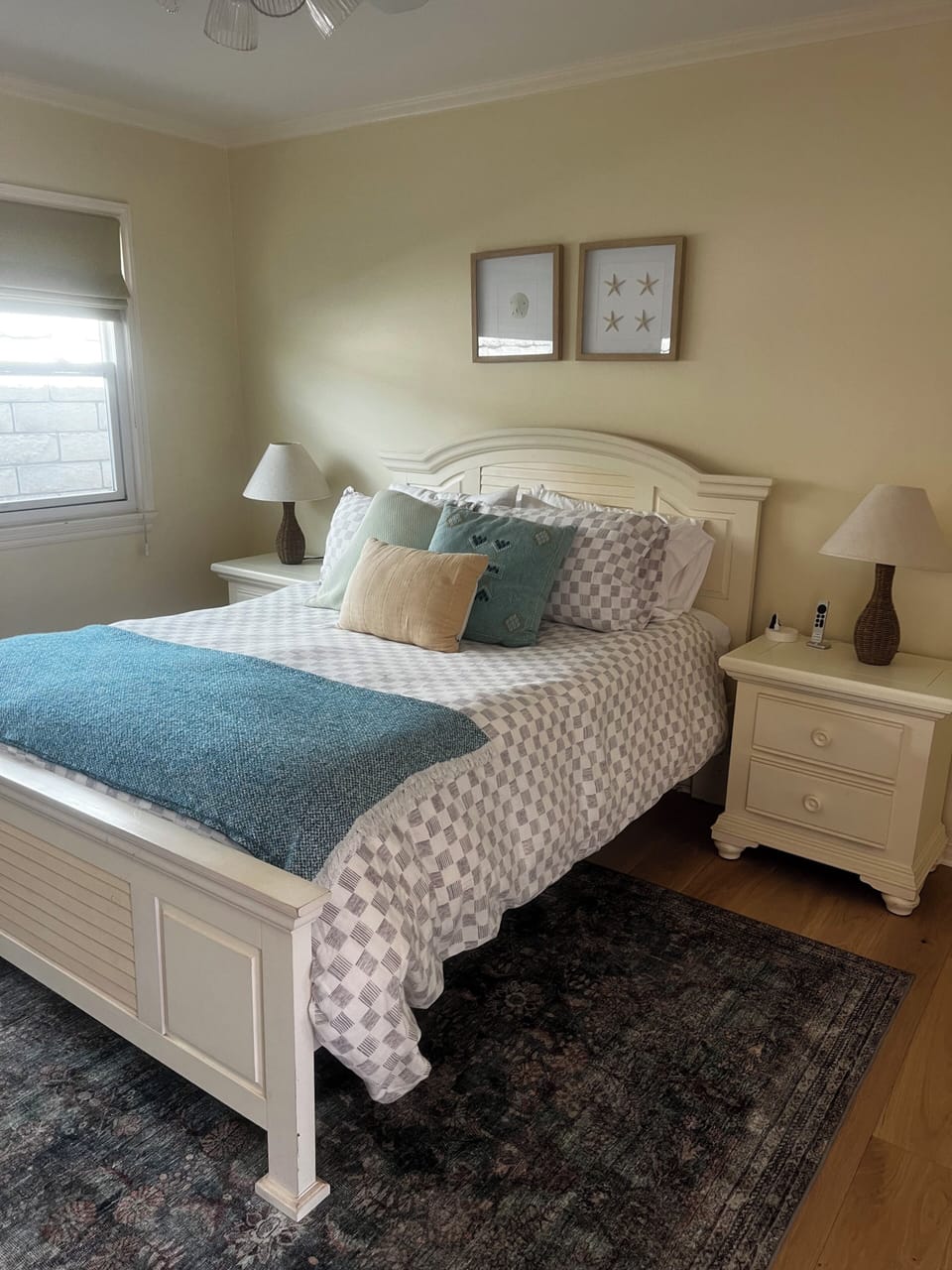 Primary bedroom with queen bed