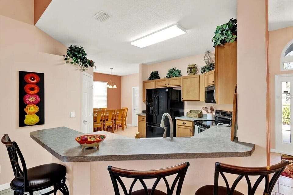 Kitchen with newer appliances