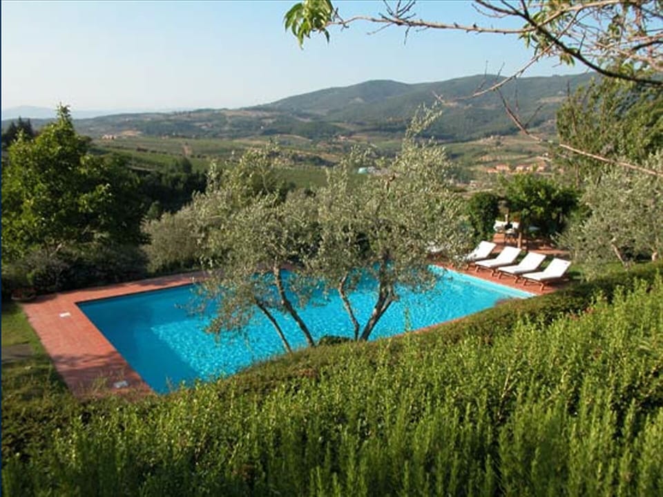 Private pool and view of the countryside