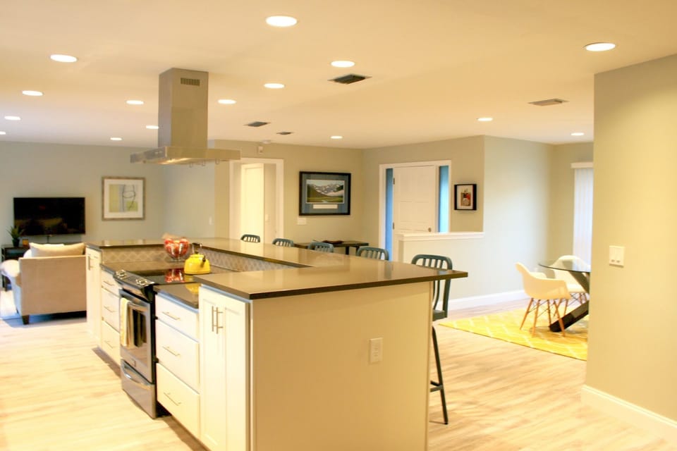Wide open living spaces