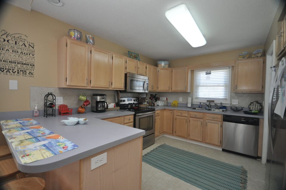 Large, well equipped kitchen. The foodie's playground.  