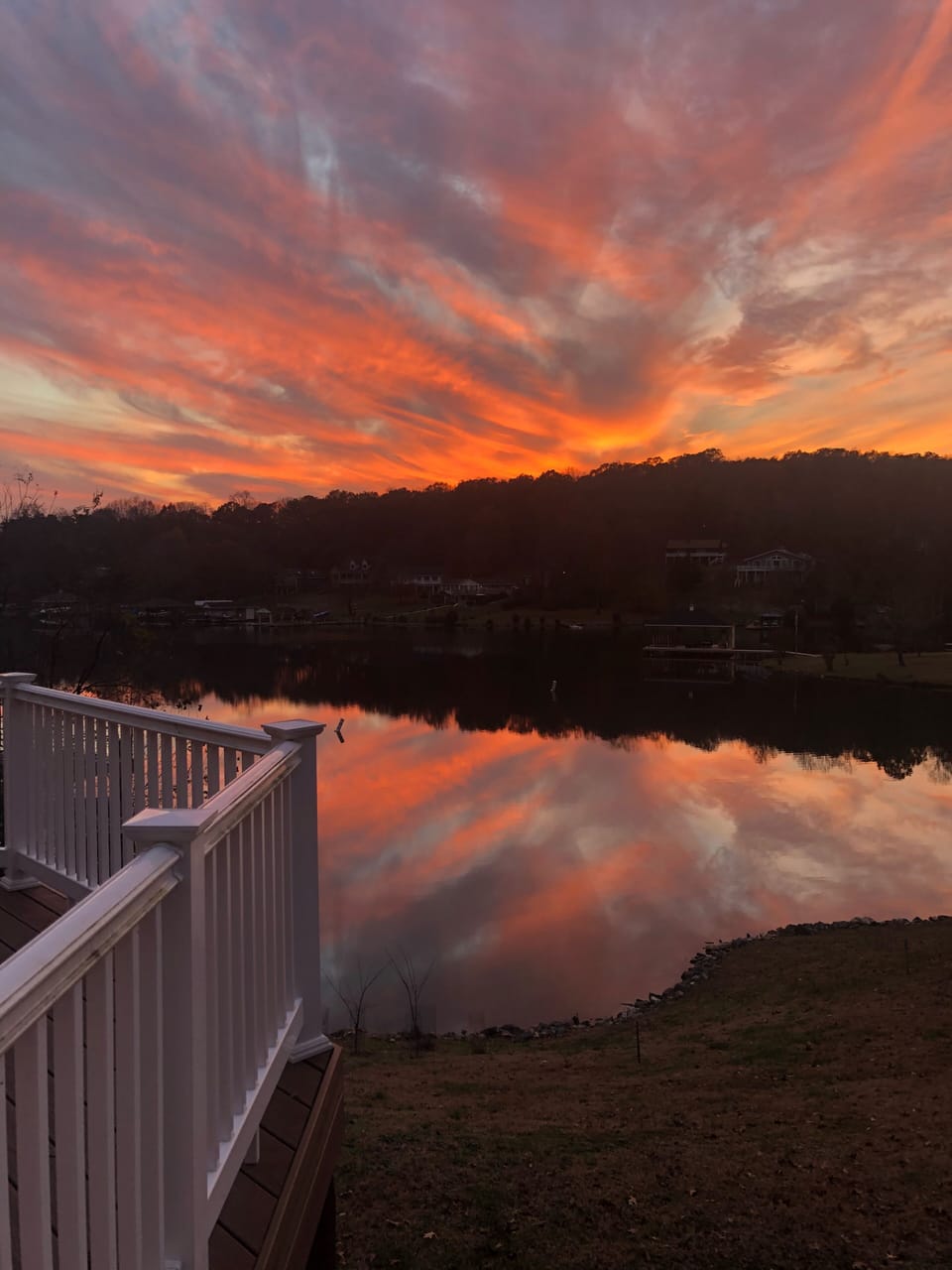 Sunset from the deck