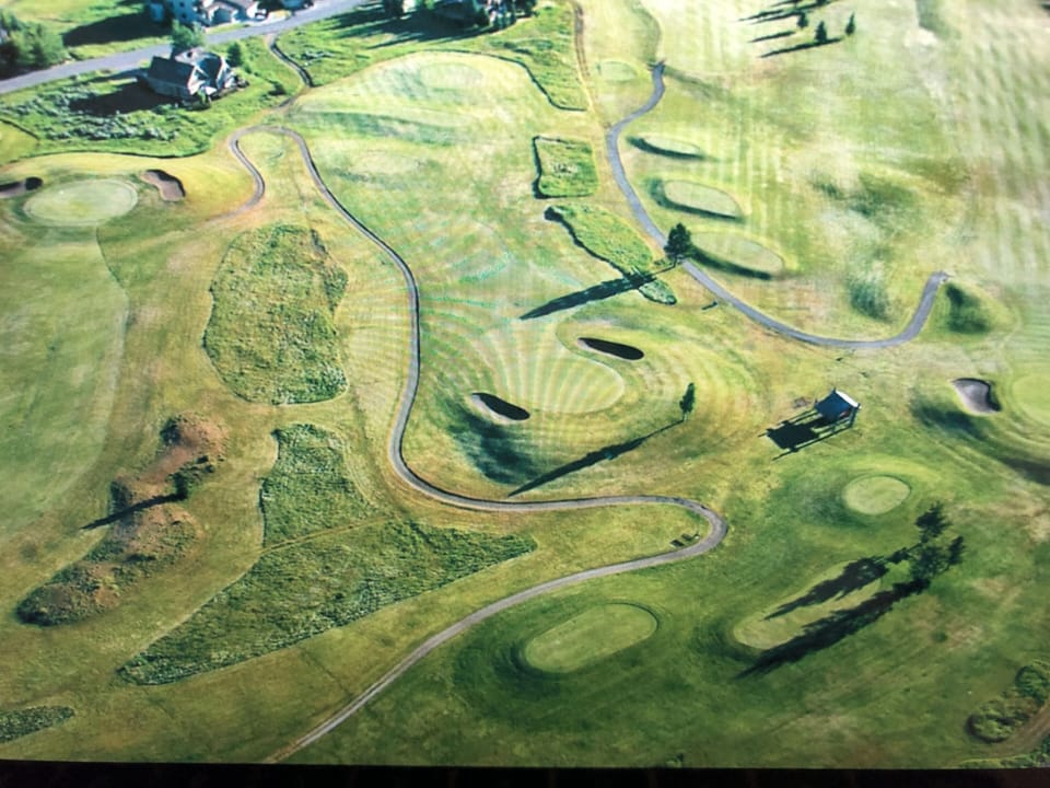 Big Sky public golf course that the condo overlooks- 2minute walk to club house 