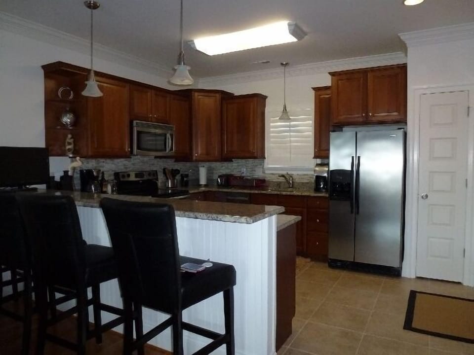 Granted counter bar with TV