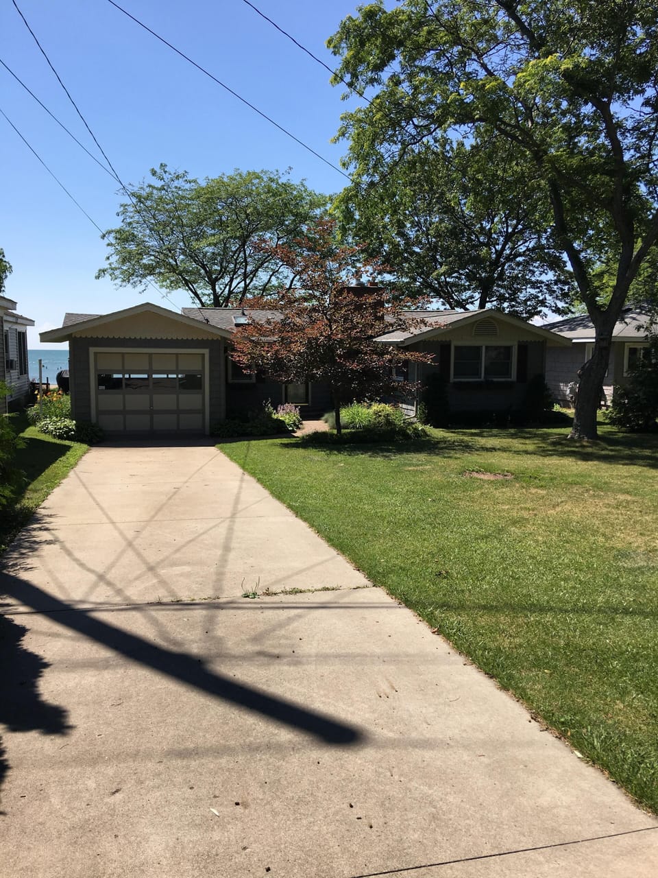 View of cottage from road 