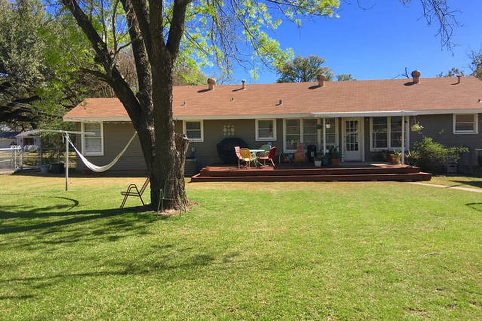 backyard/deck area
