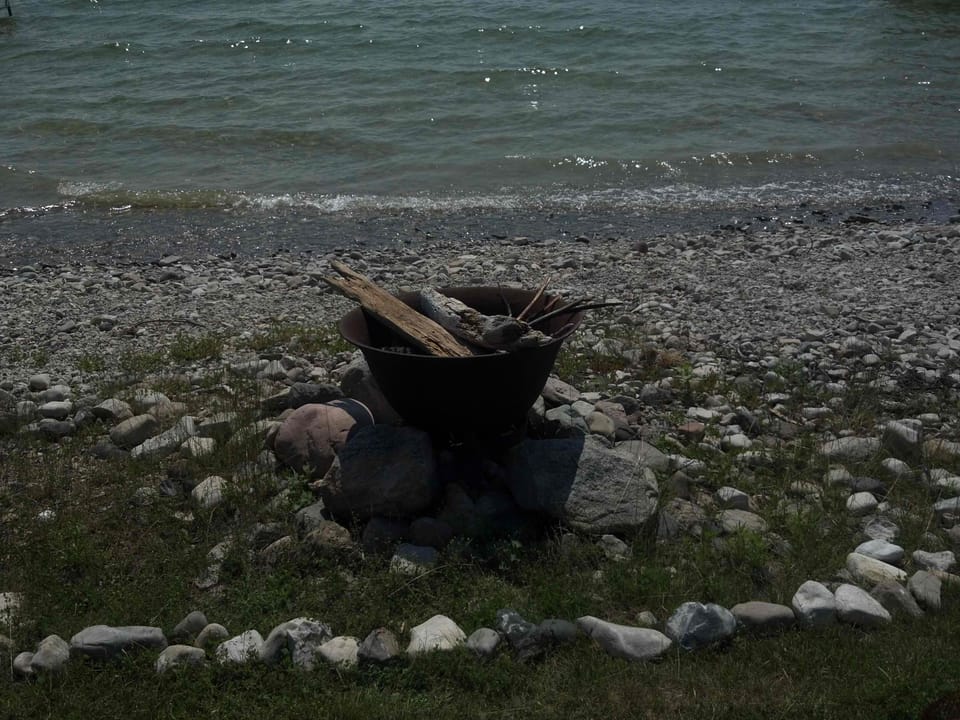Fire-pit Pot at Beach