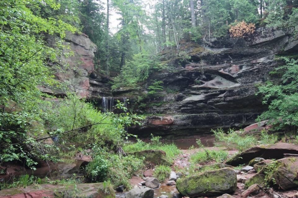 Twin Falls in Port Wing