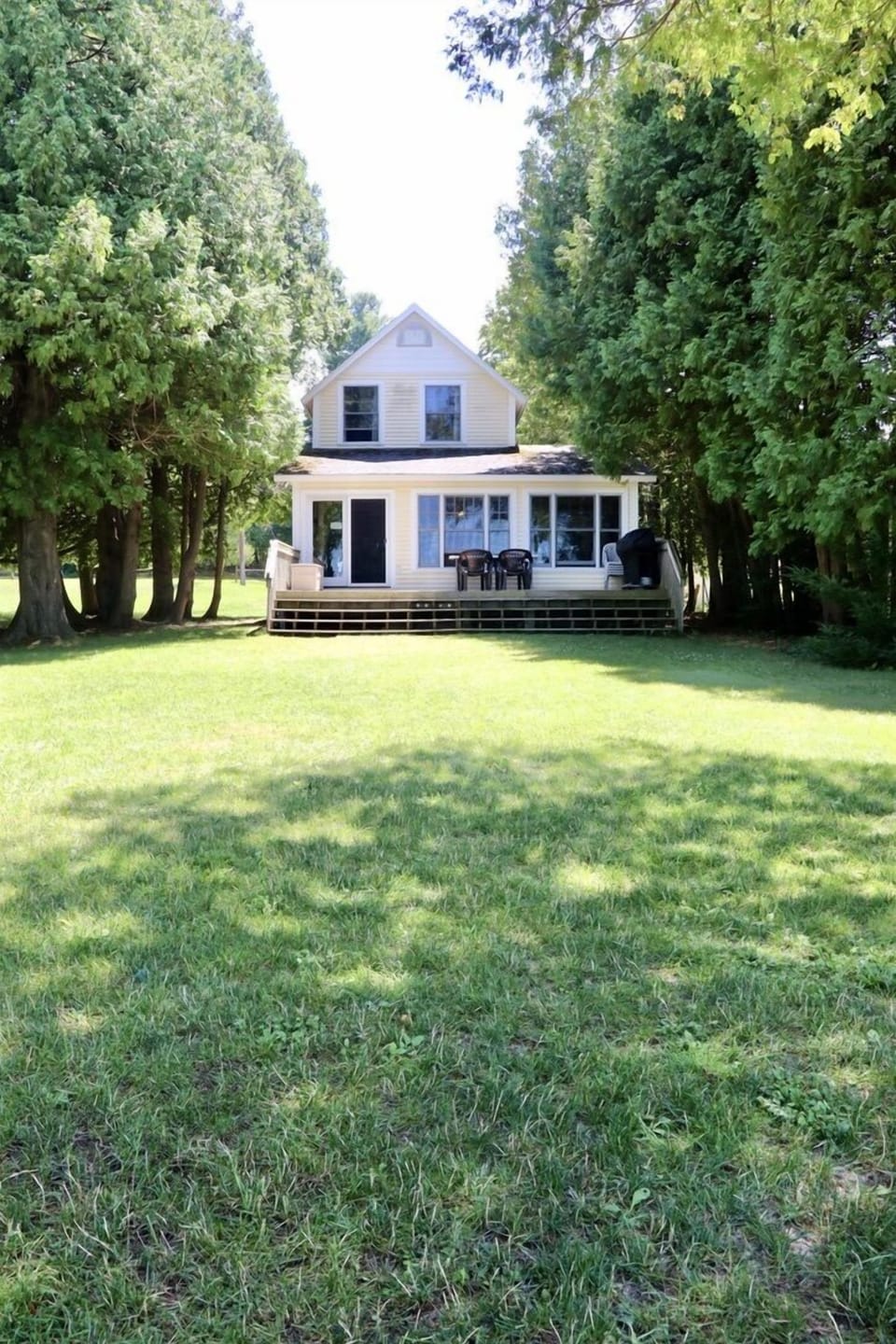 Spacious backyard