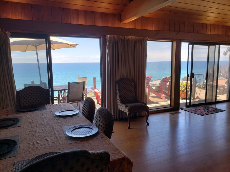 Ocean Views are all the way across the front. 