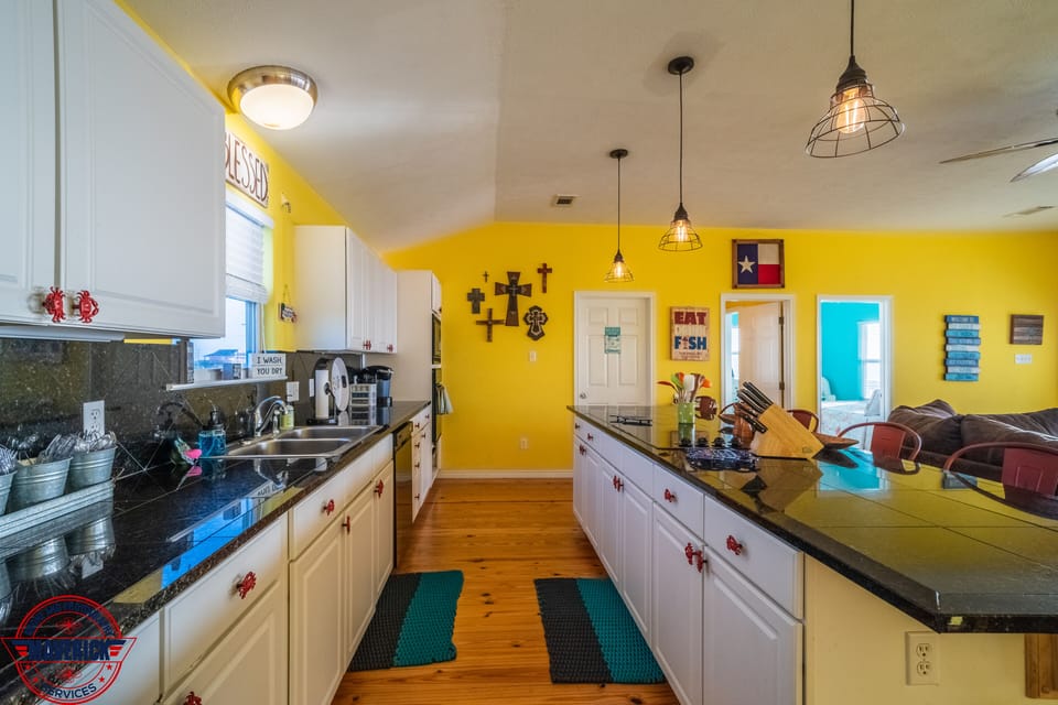 Spacious kitchen with all the conveniences of home.