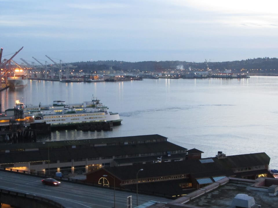 Watch the ferries come and go from your living room (or balcony, or bedroom!)