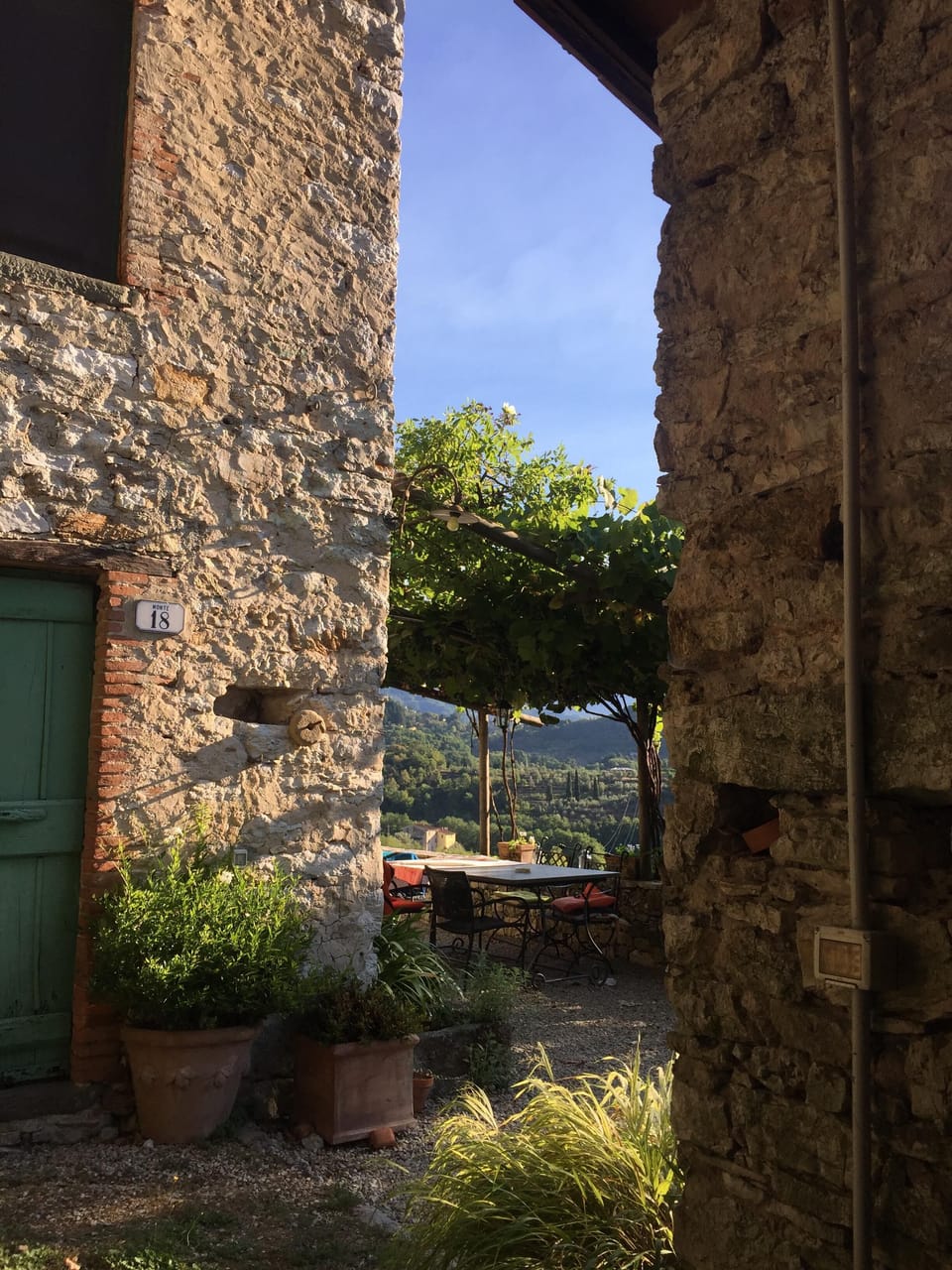 View from stone room