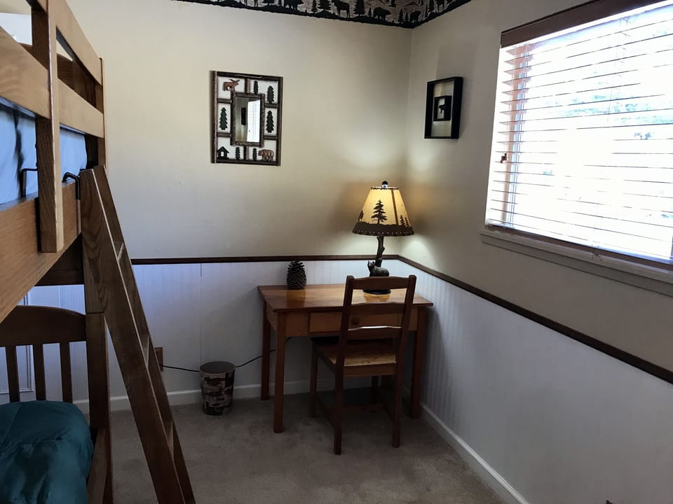 Bedroom #3 with small writing desk.