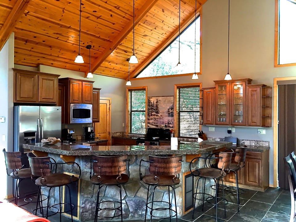 Chefs kitchen, perfect for entertaining. Completely open to living room 
