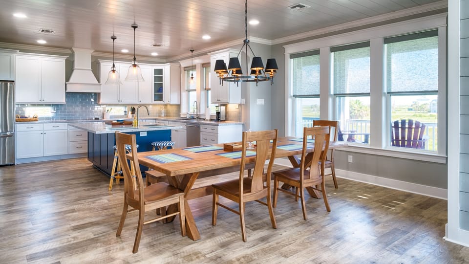Kitchen and dining area