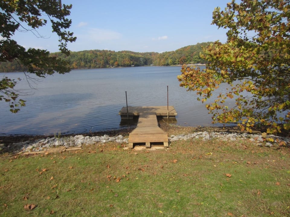 A close-up view of our dock - about 100 yards from the house.