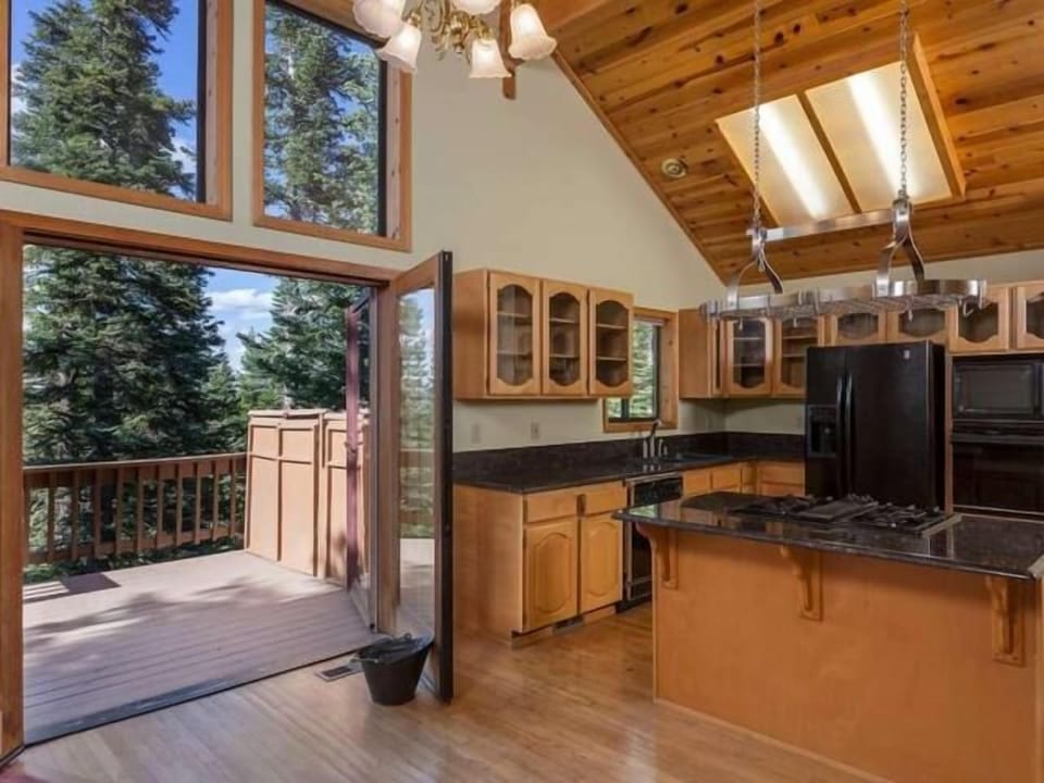 Kitchen and adjoining main deck.