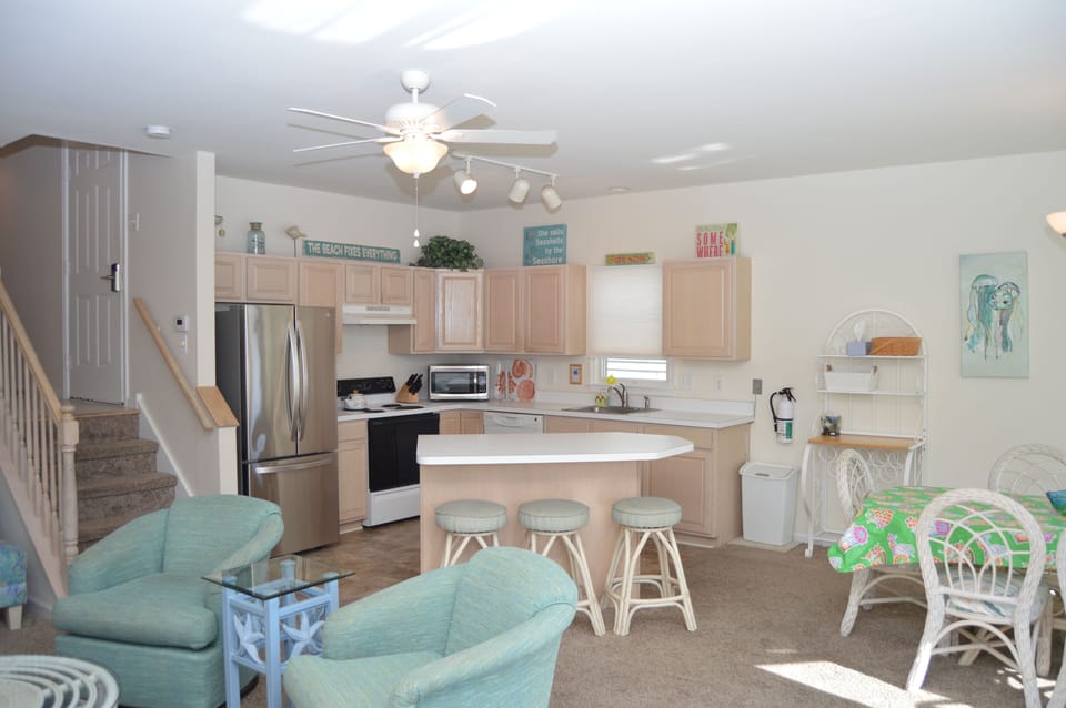 Kitchen area view from living room
