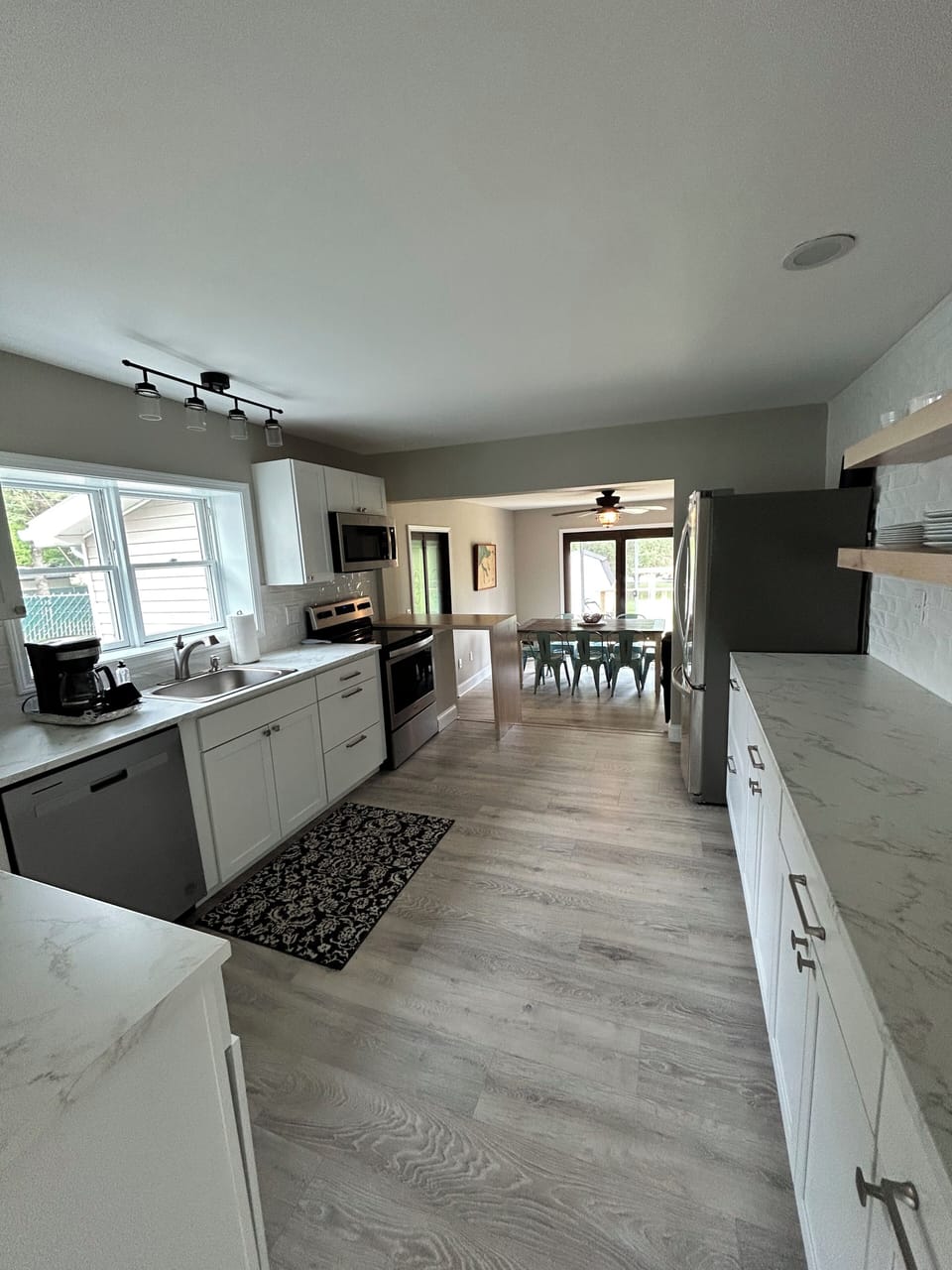 The kitchen. 
