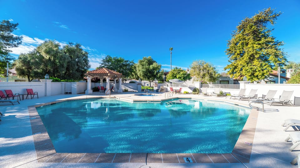 Heated Community Pool and Hot Tub just out the Front Door