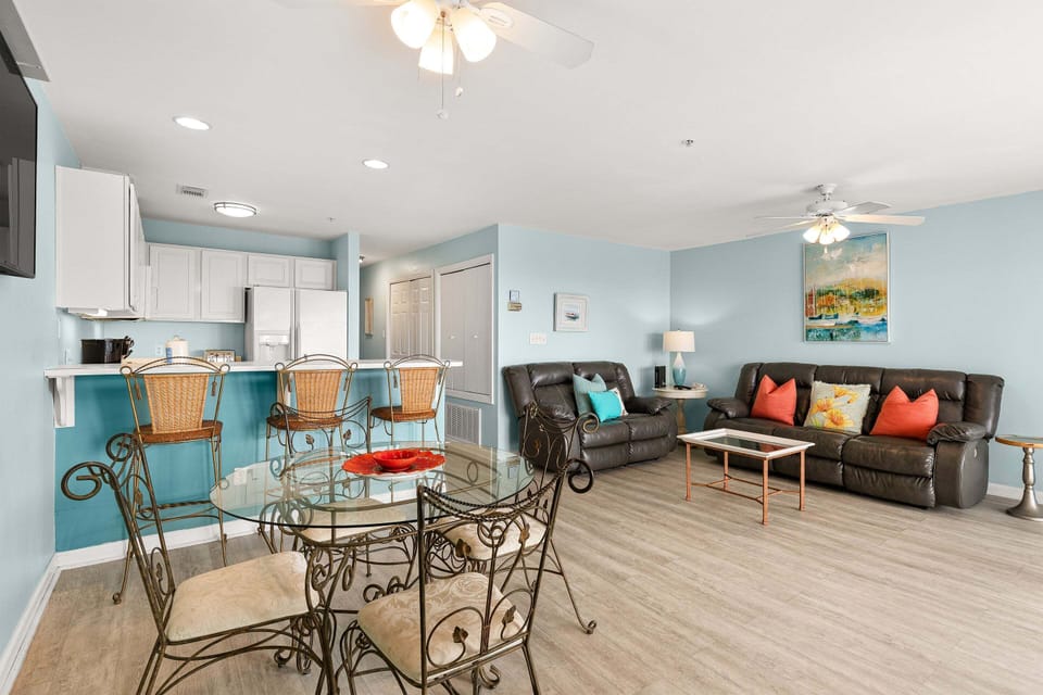 Living room and Kitchen view