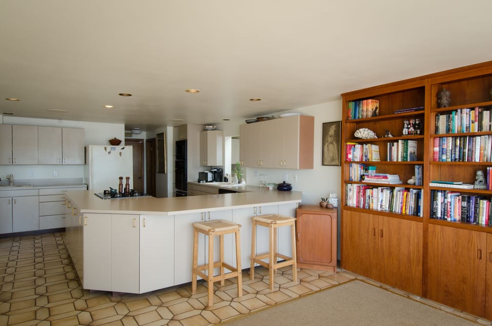 Kitchen from dining area