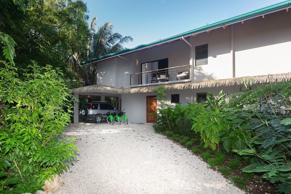 Private parking and garage