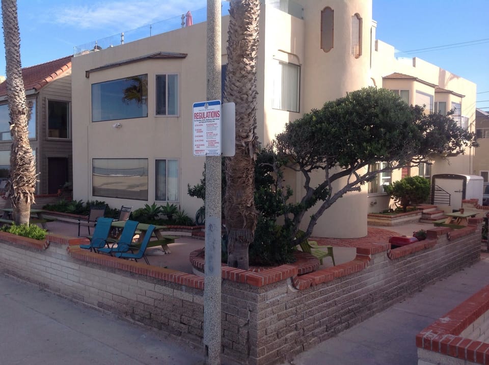 View of building, two bedroom beach level and five bedroom second level