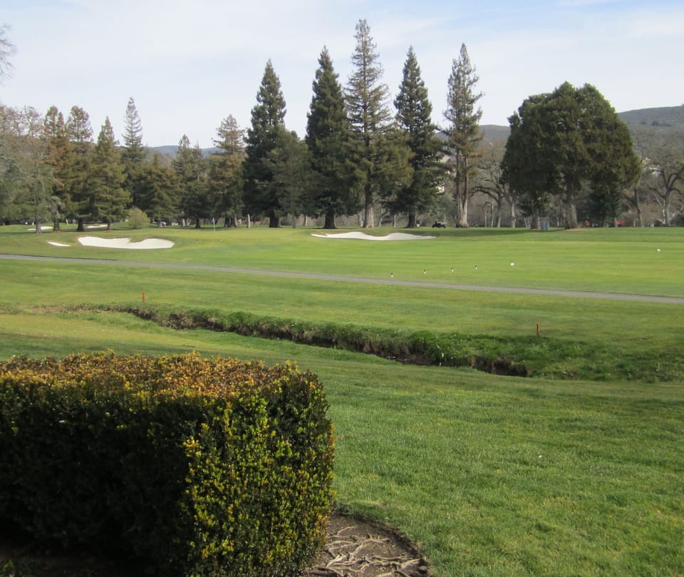 View of #1 Green from back patio