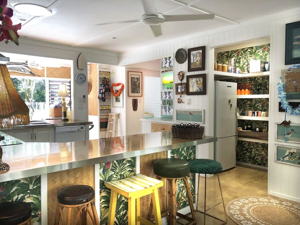 The fully self contained kitchen has all that you would need