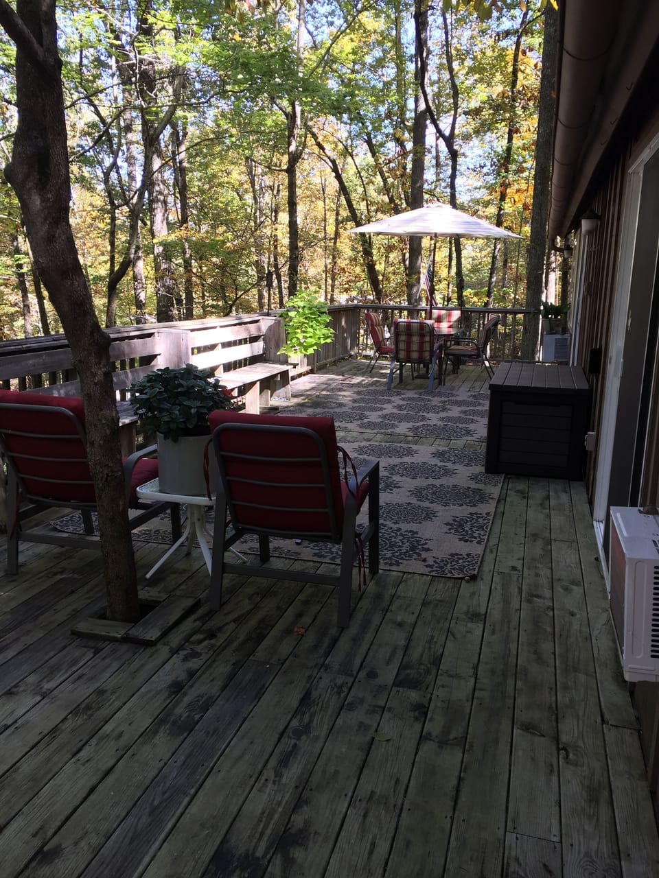Wrap around deck
