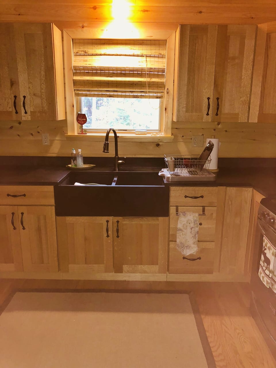 Apron sink with Soapstone Countertops