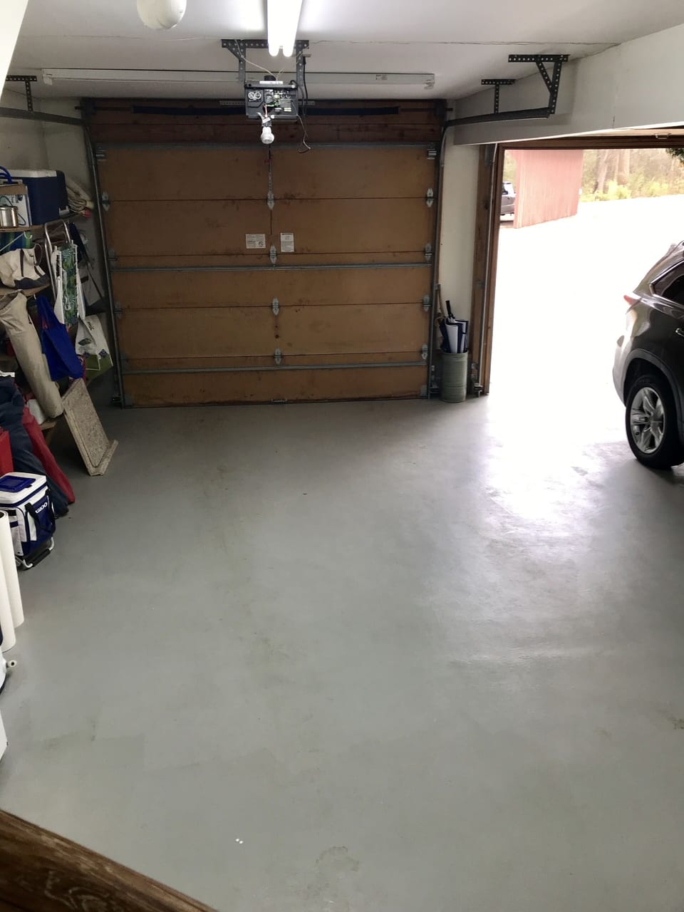 Private inside garage space 