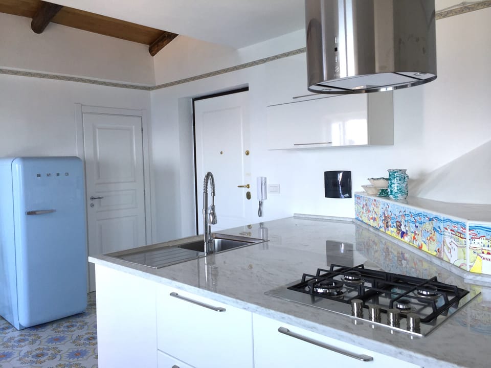 brand new Kitchen with Smeg fridge and new appliances 