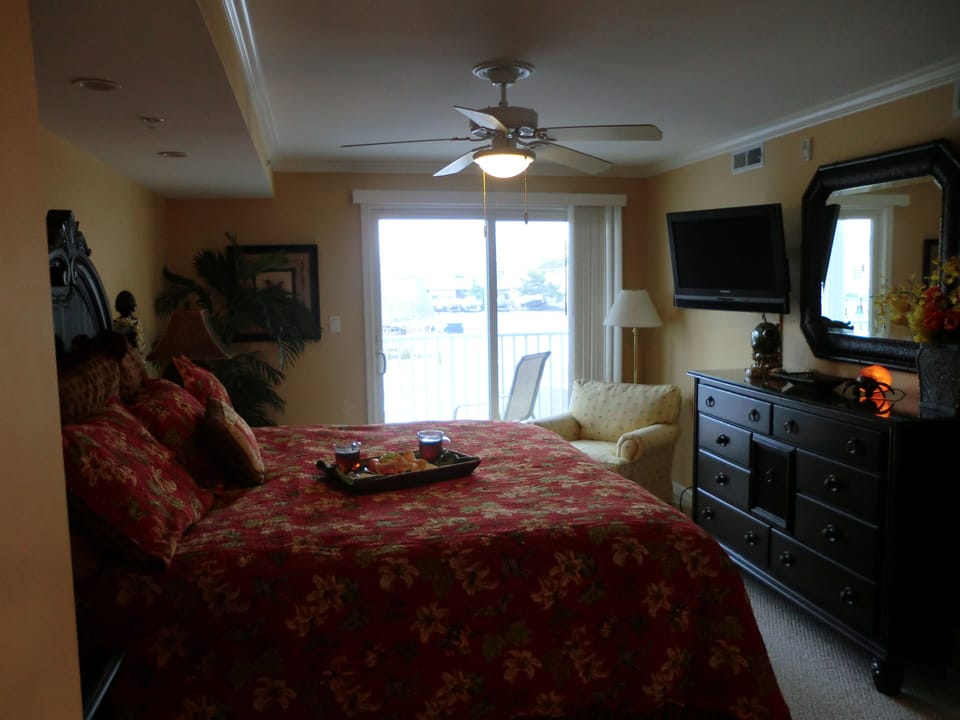you can enjoy the view and sounds of the boardwalk