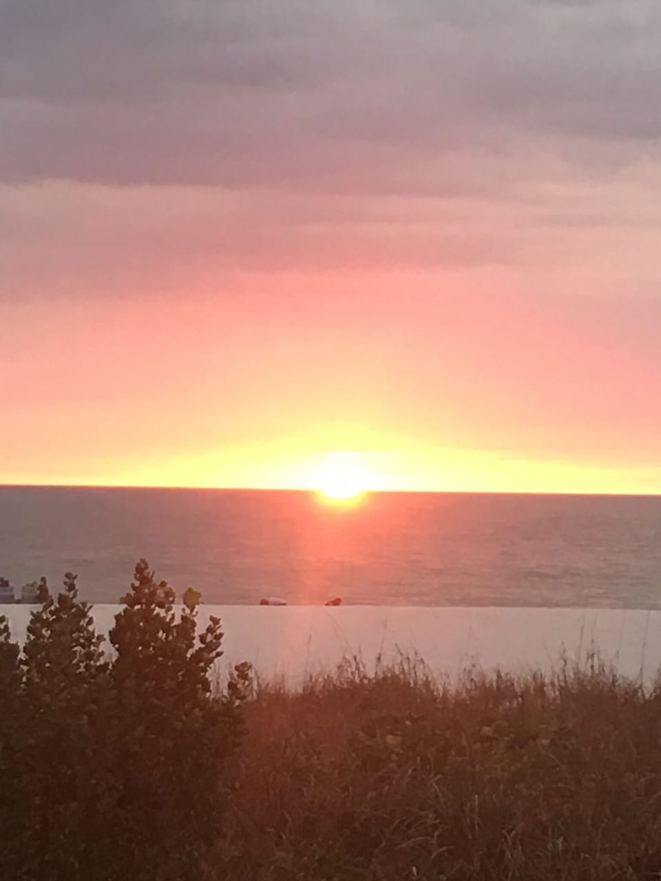 Beach Sunset.  1 block away.  