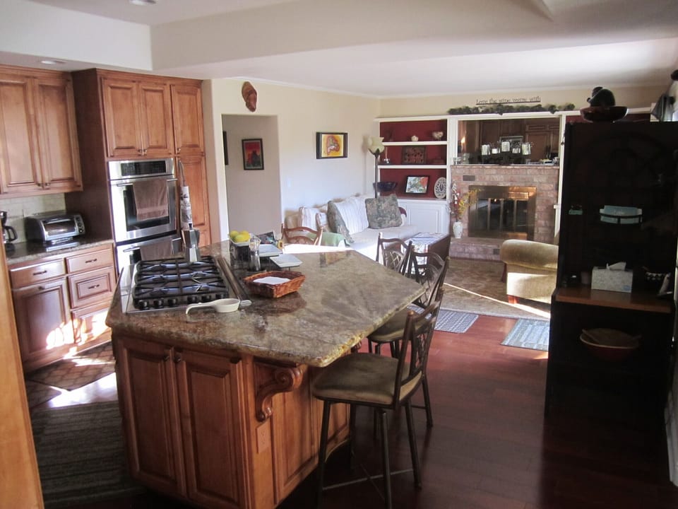 Kitchen view toward sitting room