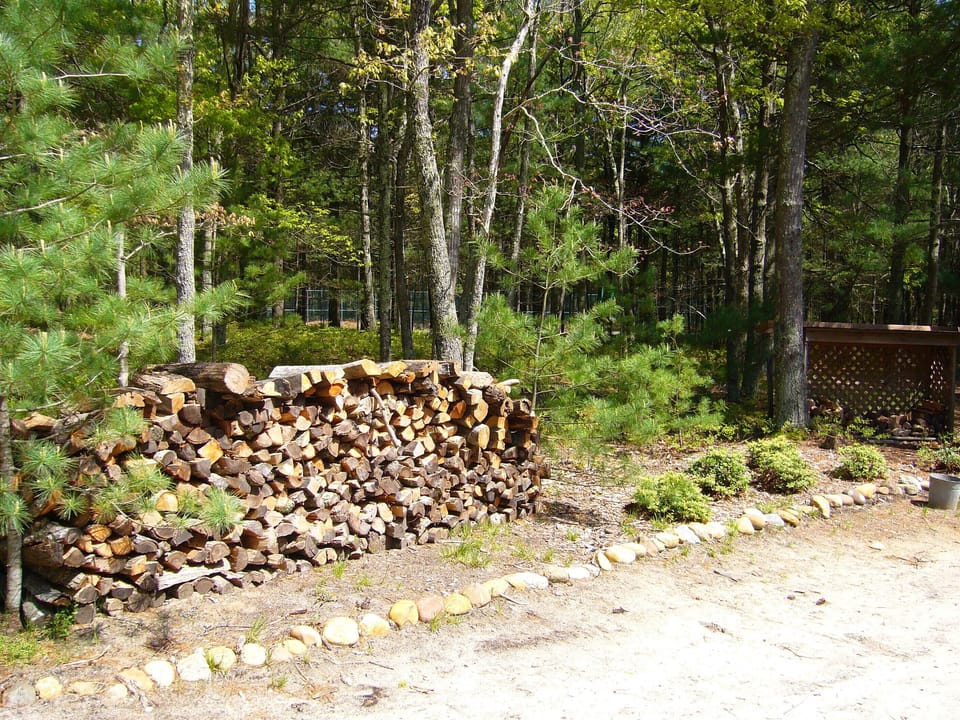 Tennis Court through woods on separate 3 acres