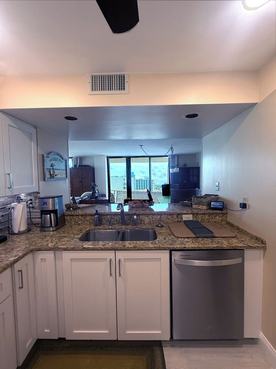 Kitchen View to Dining Room