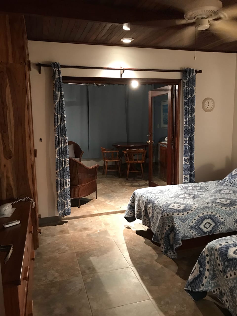 This is considered a studio because you walk from the bedroom to the living area