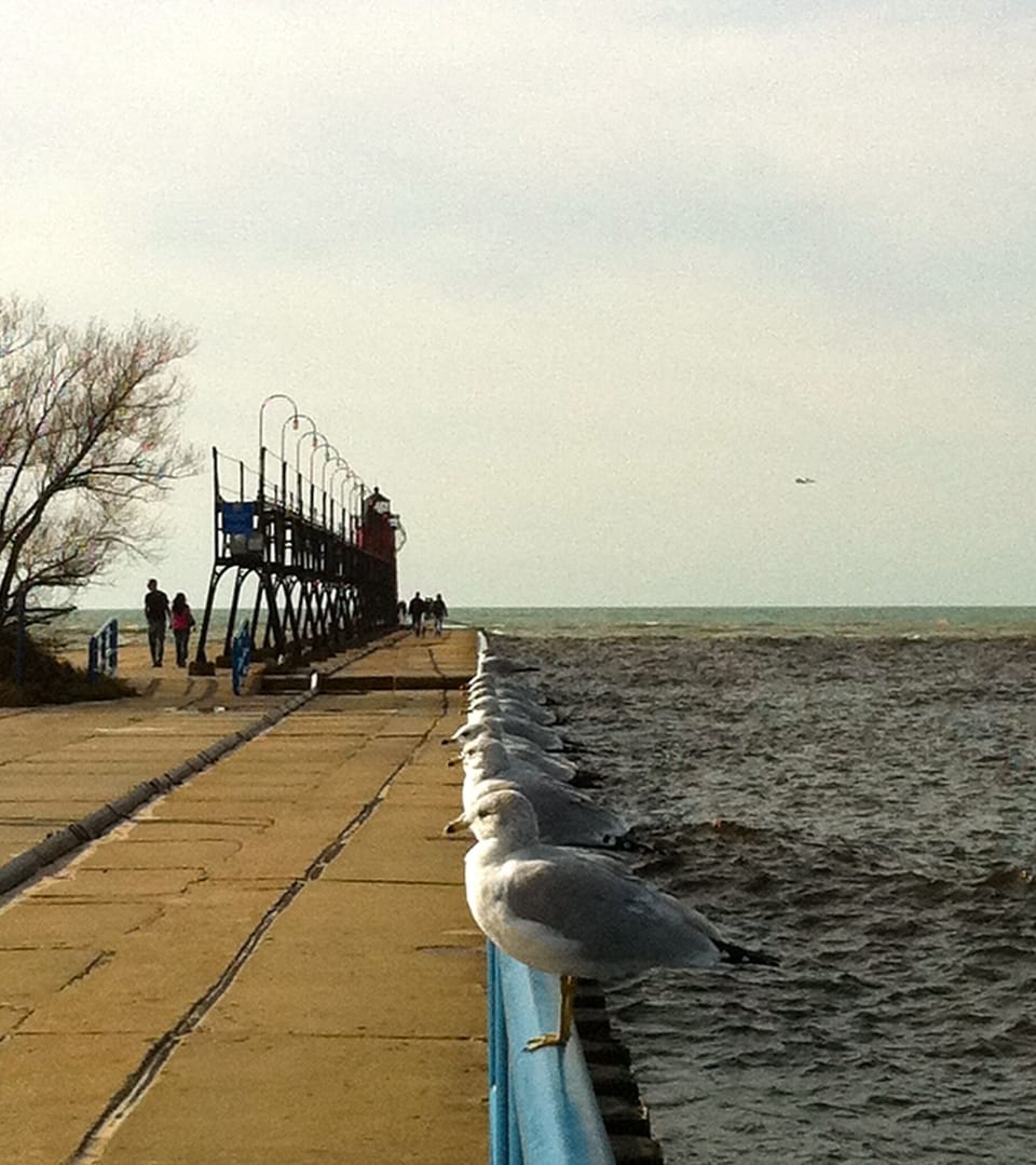 South Haven Lighthouse Pier-one of the most famous sunsets inUS are here.